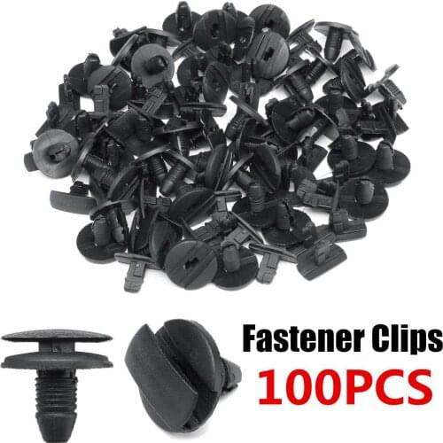 100Pcs Car Auto Interior Clip Fastener Push Type Rivet Retainer Bumper Fender Fixed Clamp For Peugeot For Citroen