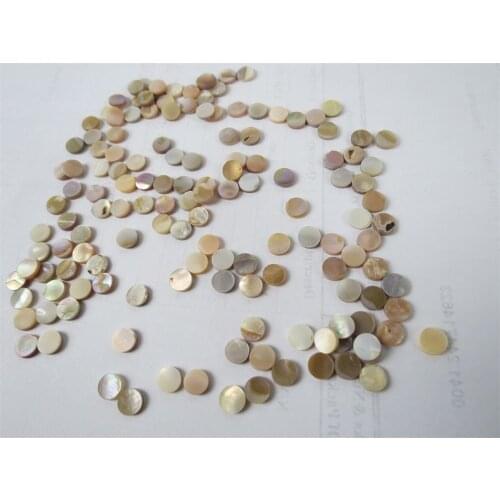 1000Pcs 6mm (0.24") pearl shell round blanks decorate Inlay material