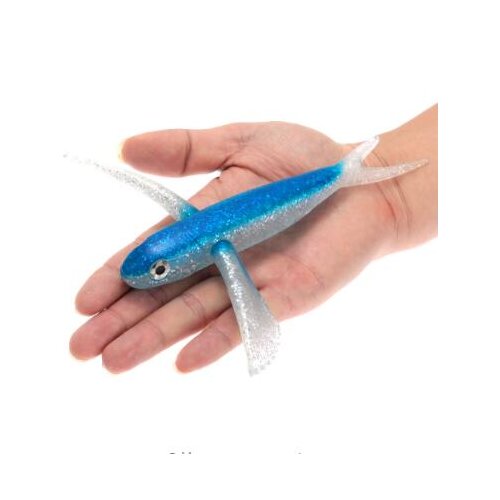 1cs/pack Seawater Fishing lure 65g Flying Fish Lure Boat Trolling Tuna Soft Baits artificial pesca Soft Fishing Lures