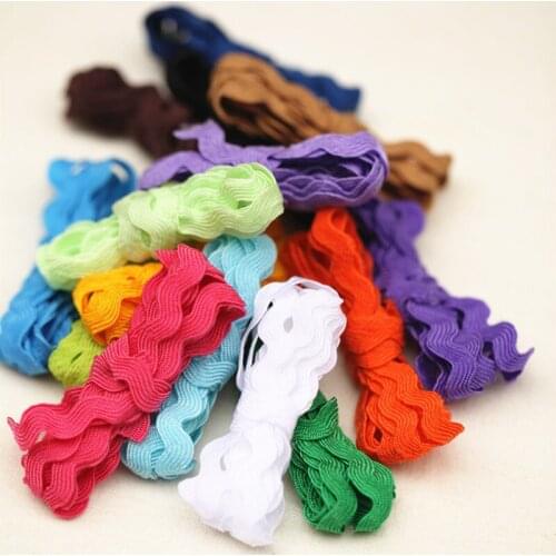 2020 New Shaped Curve Wavy Lace Trim Grosgrain Ribbon For Costume Curtain Decor Cake Candy Box Packaging Wrap Crafts