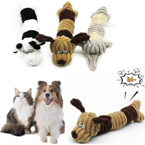 2021 Pet Toy Plush Dog Squeaking Anti-Stress Luxury Pop-Up Training Accessories Large Medium-Sized Dogs Chewing Biting Supplies