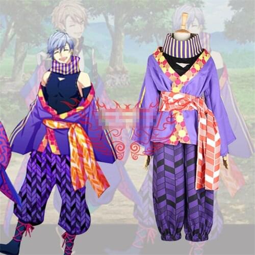 Anime Clothing A3 Ikaruga Misumi Cosplay Costume Purple Kimono Haori Coat For Christmas A