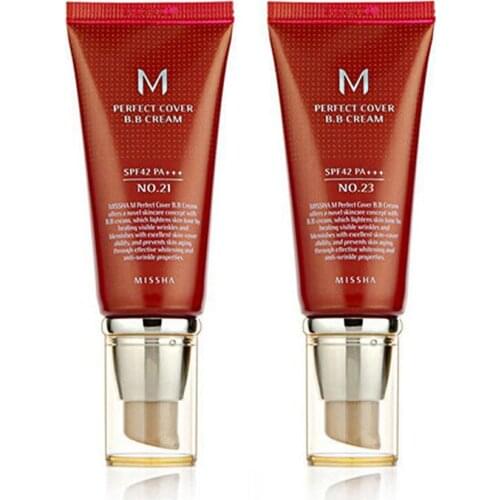 Missha BB Cream #21 Or #23 SPF42 PA+++ Korean Cosmetics Makeup Base CC Creams Natural Brightening Original Package 50ml