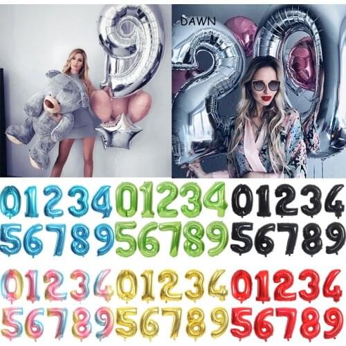 Digital Aluminum Foil Balloon Birthday Wedding Party Dance Party Celebration Bbirthday Travel Decoration Adult Children Toy