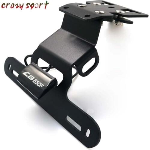 License Plate Holder For HONDA CB650F CBR650F CBR 650F CB 14-18 Motorcycle Fender Eliminator Registration Bracket LED Light