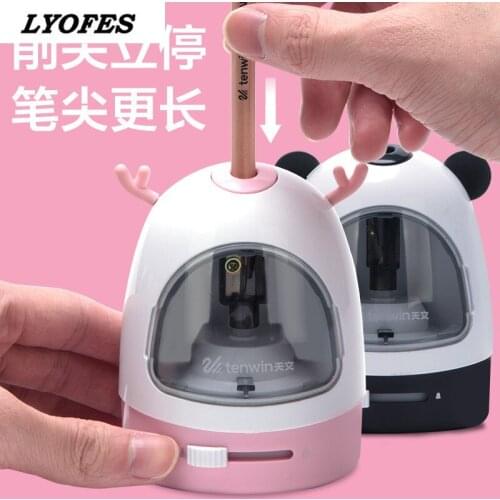 Electric pencil sharpener primary school pencil sharpener cartoon cute pencil sharpener childrens pencil sharpener stationery