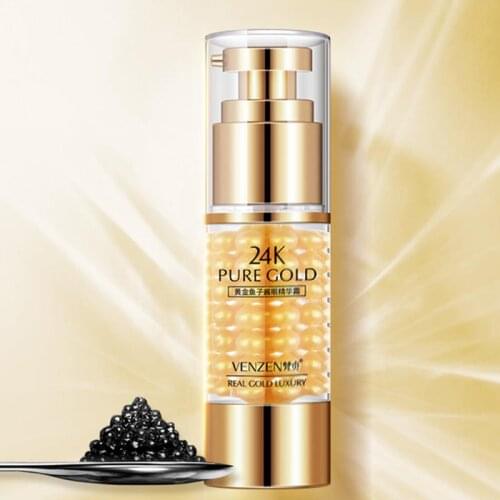 24K Gold Eye Cream Gel Remove Dark Circle Anti Wrinkle Firming Essence Sodium Hyaluronate Caviar Essence Skin Care TSLM1
