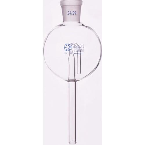 Gas saturation funnel,Capacity 250ml,Joint 24/29,Round Gai funnel,Liquid sealing funnel,Safety funnel