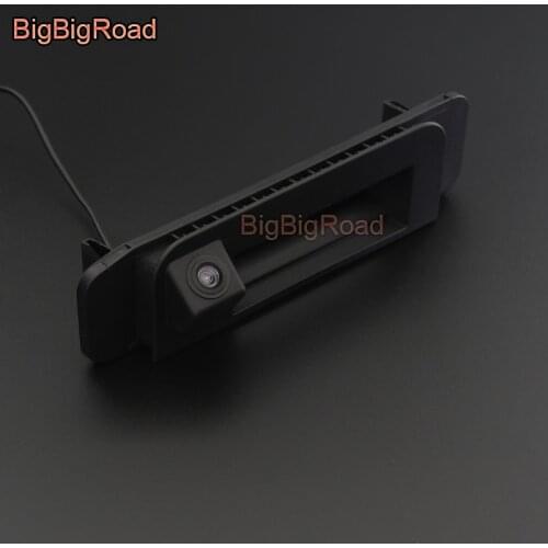 BigBigRoad Car Trunk Handle Rear View Camera For Mercedes Benz C Class MB W205 S205 C205 A205 C180 C200 C220