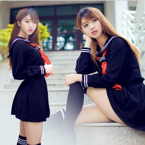 Sailor Suit Sailor FuKu JK Uniform Japanese High School Student JK Uniform Cosplay Costumes