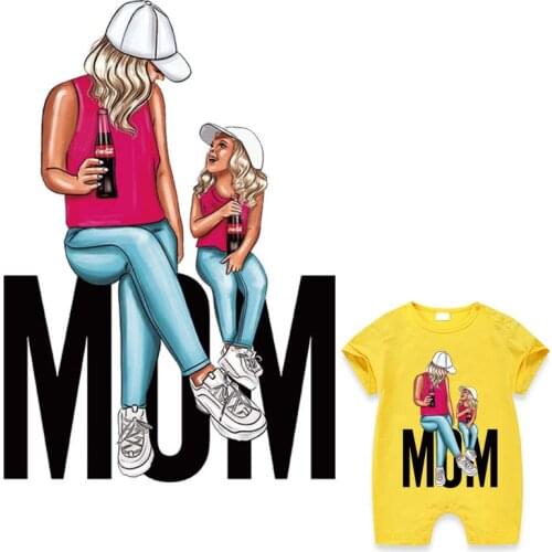 Patch For Clothing Creative Pattern Woman Girl Clothes Heat Transfer Iron On Fashion Stickers Diy Letter Applique Patch