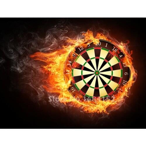 New 5D Diy Diamond Painting Dart board wall art Mosaic pattern bead Embroidery Diamond wall sticker Handcraft fabric A357