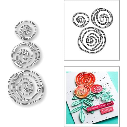 New Rose Blossom Flower Plant 2020 Metal Cutting Dies for DIY Scrapbooking Decorative and Card Making Embossing Craft No Stamps