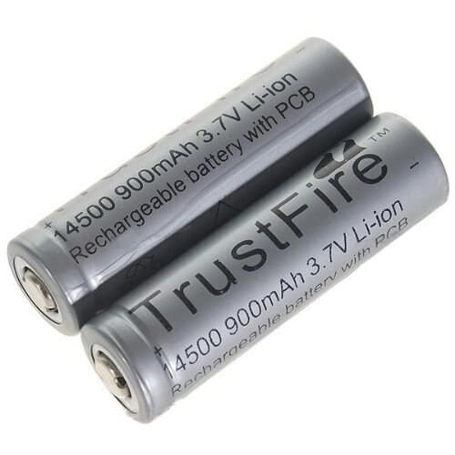 TrustFire 14500 3.7V 900mAh Rechargeable Battery Lithium Batteries with PCB Protection Board For Flashlights Torch