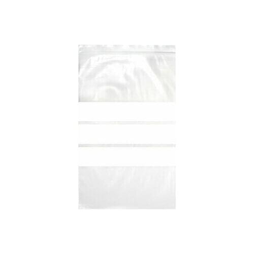 100 Pcs Zip Lock Plastic Bags Writable Reclosable Disposable 13.8" X 9.4" 5 MIL