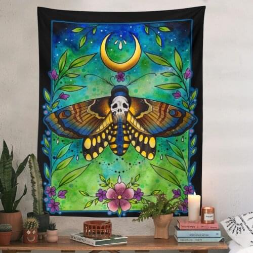 Psychedelic Butterfly Tapestry Wall Hanging Bohemian Hippie Witchcraft Tarot Science Fiction Room Home Decor