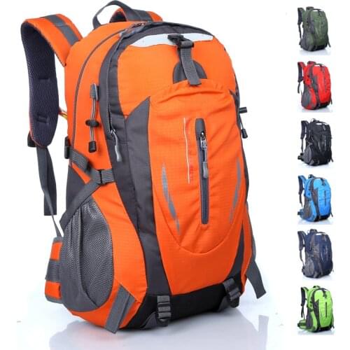 New Men Nylon Travel Backpack Large Capacity Camping Casual Backpack 40L Trekking Rucksack Women Outdoor Hiking Bag
