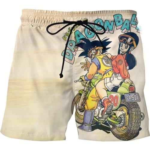 Mens new anime beach shorts 3D sports shorts Summer breathable shorts Quick-drying surf shorts Harajuku shorts Streetwear men
