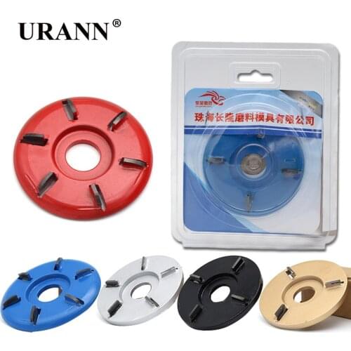 Power Wood Carving Disc Angle Grinder Woodworking Turbo Round/Plane 90x22mm Aperture Angle Grinder Attachment Milling Cutter