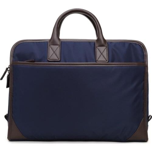 File bag waterproof simple style nylon male business briefcase computer bag handbag tide