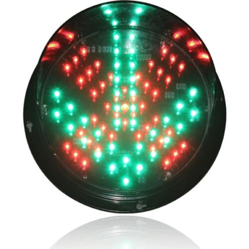 DC24V 8 inch LED traffic light module red cross green arrow LED replacement for promotion