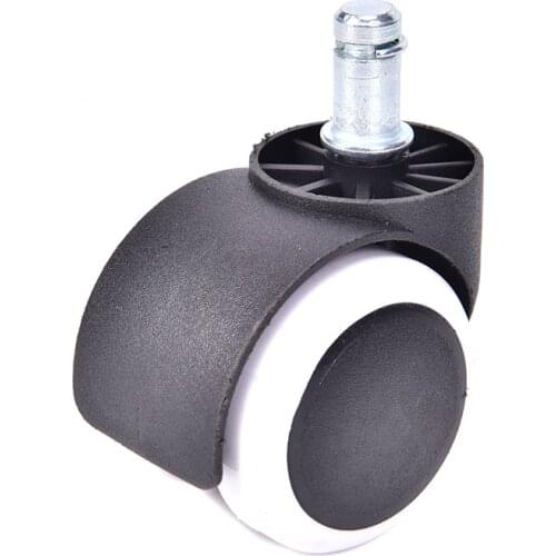 5PCS Office Chair Caster Wheels 2 Inch Swivel Rubber Caster Wheels Replacement Soft Safe Rollers Furniture Hardware