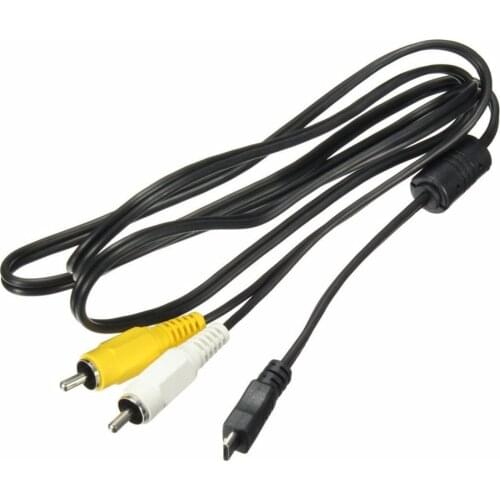 Micro USB Male to 2 RCA AV Adapter Audio Video Cable for Smart Phone