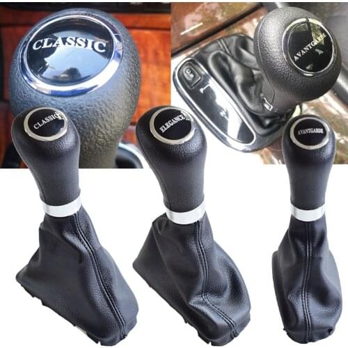 Car Gear Shift Stick Knob HandBall Complete For Mercedes Benz C Class W203 W209 CLASSIC AVANTGARDE ELEGANCE Gaiter Boot Cover