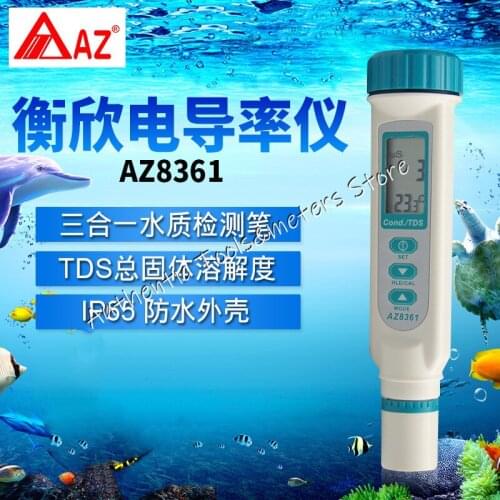 AZ8361 Portable Conductivity Tester Meter TDS Conductivity Detector Monitor Analyzer