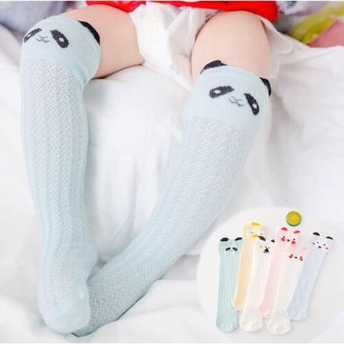 Baby Socks Newborn Toddler Leg Sock for Girls Cute Infantile Summer Mesh Breathable Baby Boy Knee High Long Sock