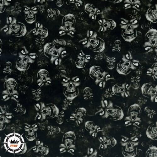 WDF194-1 Decorative Material 10 square Width 1m hydrgraphic film skull water transfer film
