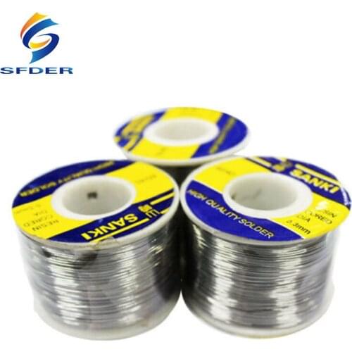 0.3 0.5 0.6 0.8 1.0 mm SANKI Welding Solder Wire Reel 250g FLUX 2.0% 45FT Tin Line Rosin Core Flux Solder Wire