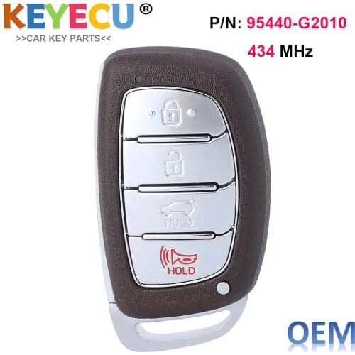 KEYECU OEM Smart Remote Car Key for Hyundai Ioniq 2017 2018 2019 P/N: 95440-G2010 FCC ID: TQ8-FOB-4F11Replacement Fob 4 Button