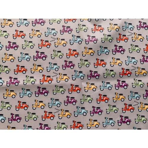 Creative Electromobile Motorcycle Patchwork PVC Acrylic Polyester Composite Waterproof Oxford Fabric Cloth DIY Tablecloth