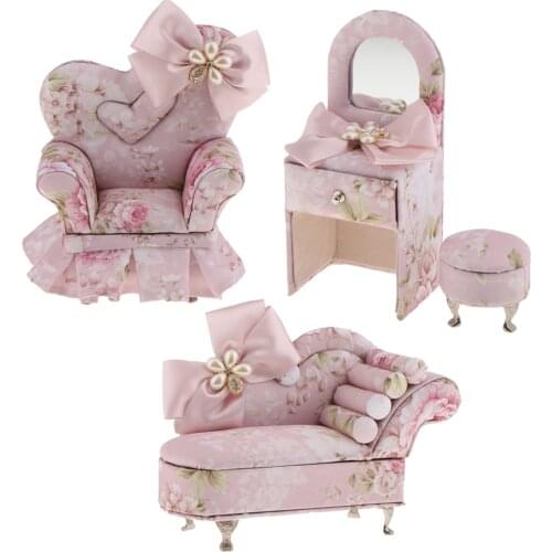 Small Sofa Furniture Shape Childrens Kids Musical Jewellery Box Perfect Gift