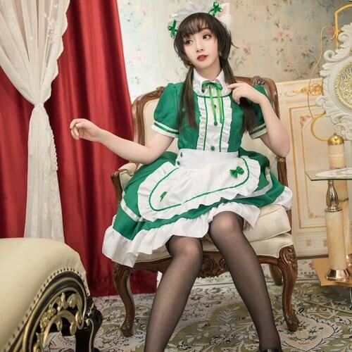 Sweet Lolita Dress French Maid Waiter Costume Women Sexy Mini Pinafore Cute Ouji Outfit Halloween Cosplay For Girls Plus Size
