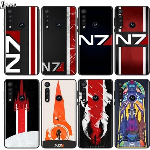 N7 Mass Effect Amazing For Motorola E6 E7 G8 G9 G Edge Stylus Power Play Lite One Hyper Marco Plus Black Soft Phone Case