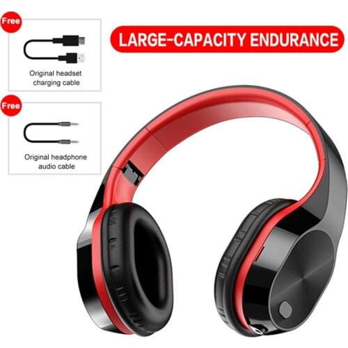 Foldable Wired Wireless Headphone 5.0 Bluetooth Wireless Earphones Stereo Earbuds Gaming Headsets With Microphone PC Laptop