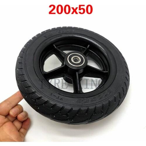 Good Quality 200x50 Solid Wheel Tyre 8 Inch Puncture Proof Wheel Tire 200*50 Non-pneumatic Tire for Electric Scooter