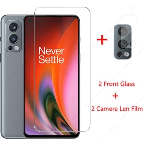 Tempered Glass for OnePlus Nord 2 5G Glass for One Plus Nord 2 5G N200 CE N10 N100 9 9R 8T Screen Protector Camera Len Film