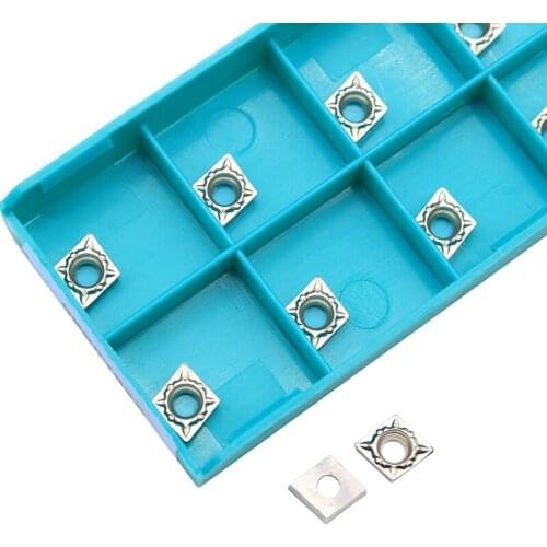 10PCS CCMT060204 FG CT3000 Internal Turning Tools Cermet Grade Carbide Insert Lathe Cutter Turning Insert