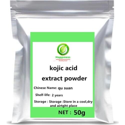 2020 High quality best price kojic acid powder 1pc festival top supplement Strong skin whitening body face glitter free shipping