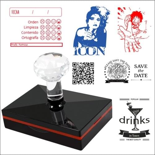 50x80mm Biggest Size Professional Rectangular Photosensitive Stamp,Personal Seal,Wedding Customized Stamp