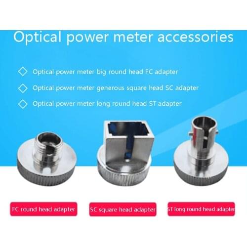 Optical Power Meter Adapter Head Fiber Coupler Flange Adapter FC/SC/ST Interface Conversion Head Accessories