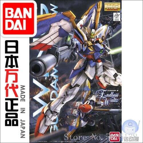 Bandai Gundam Model IN-Stock Assembly 69489 MG 1/100 XXXG-01W Wing Gundam ROBOT Figure Anime Toys Figure Gift