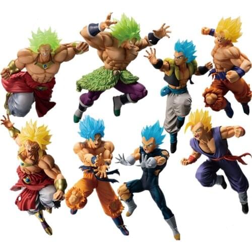 Bandai Genuine Action Figure Toy Dragon Ball Super Doll 30CM Broli Bejita Son Gohan Anime Figure Model Kids Gifts