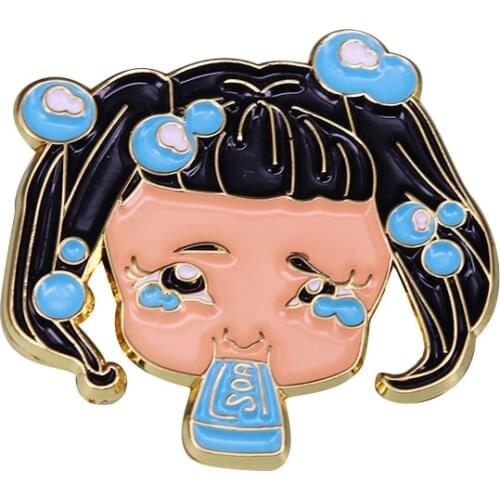 Melanie Martinez Soap Inspired Lapel Pin shines through on this squeaky-clean but edgy accessory