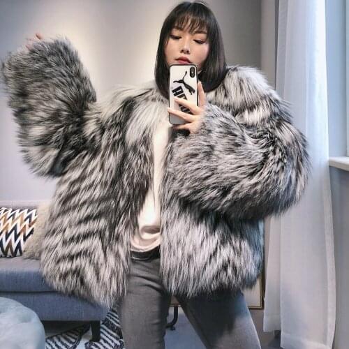 Denny&Dora Silver Fox Fur Coats