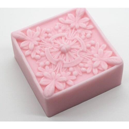 Flower Handmade Soap Mold Classic DIY Natural Soap Making Molds Scented Candle Mold Aromatherapy Gypsum Plaster Molds Cake Decor