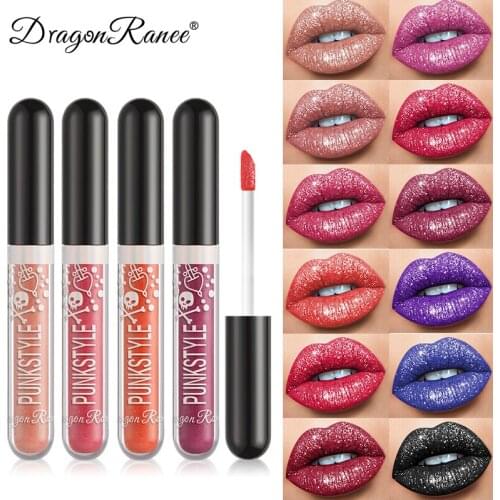 Halloween Skull Symphony Liquid Lipstick Lip Plumper Gloss Crystal Glow Laser Holographic Lipsticks Waterproof Non-stick TSLM2